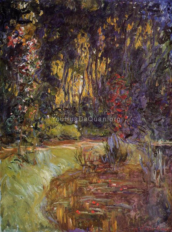 Water-Lily Pond at Giverny - 克劳德·莫奈